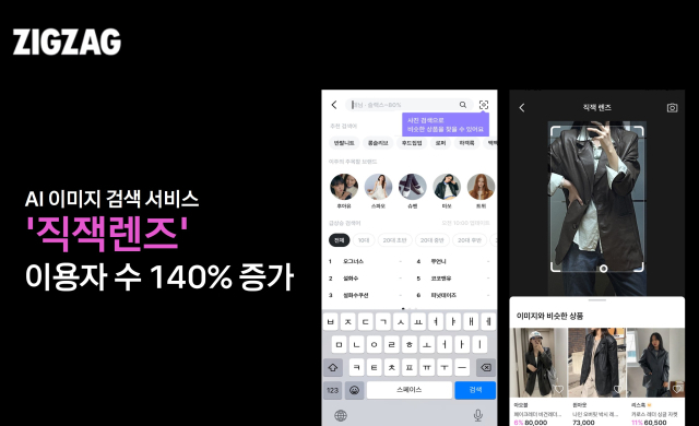 지그재그 직잭렌즈: 사진을 업로드하면 속성을 분석하여 유사 상품을 추천한다